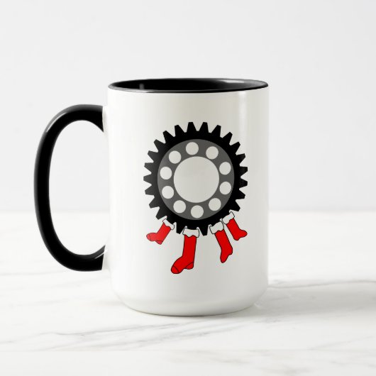 Mug Gares mécaniques de Noël (Gauche)