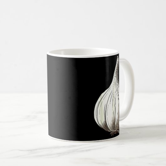 Mug Garlic Lazy Easy Funny Matching Halloween Costume  (Devant droit)