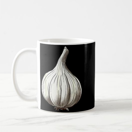 Mug Garlic Lazy Easy Funny Matching Halloween Costume (Gauche)