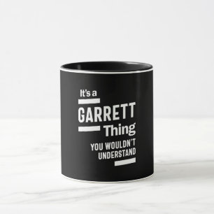 Mug Garrett Nom Personnalisé Anniversaire Cadeau