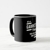 Mug Garrett Nom Personnalisé Anniversaire Cadeau (Devant gauche)