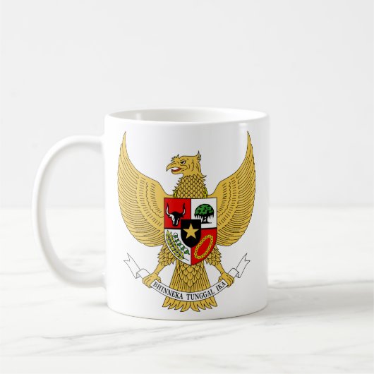 Mug Garuda Pancasila, t arme l'Indonésie, Indonésie (Gauche)