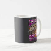 Mug Gaslighting Isn't Real Funny Cat Meme Bootleg Grap (Devant droit)