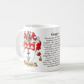 Mug Gaspar, l'origine, la signification et la crête (Devant gauche)