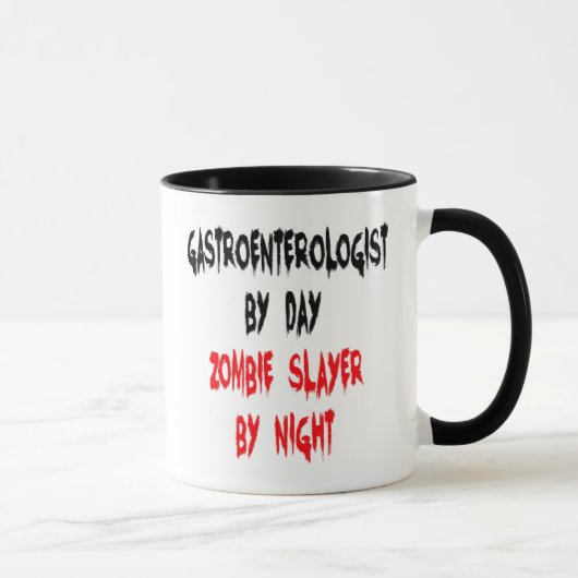 Mug Gastroentérologue Zombie Slayer (Droite)