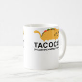 Mug Gastronome Drôle Tacocat Chat Taco (Devant droit)