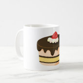 Mug Gâteau au Chocolat Coulant avec Fraise (Devant gauche)