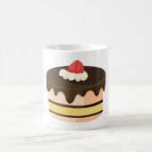 Mug Gâteau au Chocolat Coulant avec Fraise (Centre)