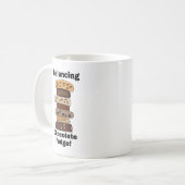 Mug Gâteau au Chocolat Fudge Équilibrant Drôle (Devant gauche)