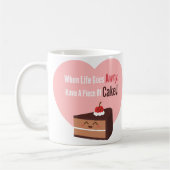 Mug Gâteau au Chocolat Mignon Citation Drôle (Gauche)