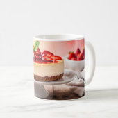 Mug Gâteau au fromage à la fraise (Devant droit)