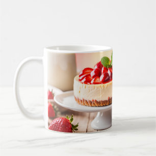 Mug Gâteau au fromage à la fraise