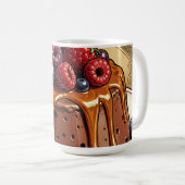 Mug Gâteau aux Fruits Rouges au Chocolat Décadent et C (Devant droit)