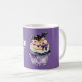 Mug Gâteau cupcake chauve-souris d'Halloween (Devant droit)