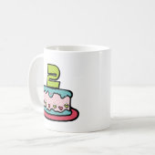 Mug Gâteau d'anniversaire de 2 ans (Devant gauche)