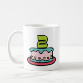 Mug Gâteau d'anniversaire de 2 ans (Gauche)
