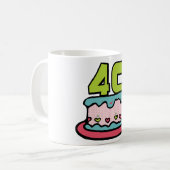 Mug Gâteau d'anniversaire de 40 ans (Devant gauche)