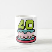 Mug Gâteau d'anniversaire de 40 ans (Centre)