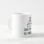 Mug Gâteau d'anniversaire de golf pour golfeur (Devant gauche)