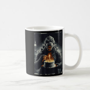 Mug Gâteau d'anniversaire de monstre japonais drôle de
