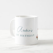 Mug Gâteau d'anniversaire personnalisé Dachshund (Devant gauche)