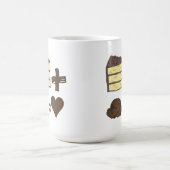 Mug Gâteau d'appariement classique + Crème glacée = Co (Centre)