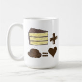 Mug Gâteau d'appariement classique + Crème glacée = Co (Gauche)