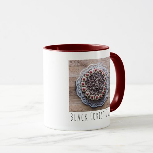 Mug Gateau de gâteau de la Forêt-Noire pour les confis (Devant droit)