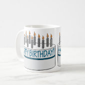 Mug Gâteau de joyeux anniversaire (Devant gauche)
