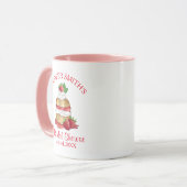 Mug Gâteau de mariage Gâteau aux fraises Fête d'annive (Devant gauche)