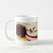 Mug Gâteau de mariage rouge et blanc (Gauche)