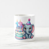 Mug Gâteau d'éléphant pour 13e anniversaire (Centre)