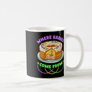 Mug Gâteau des rois de Mardi Gras d'où viennent les bé