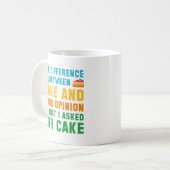 Mug Gâteau Et Votre Opinion (Devant gauche)