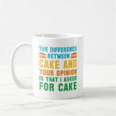 Mug Gâteau Et Votre Opinion (Gauche)