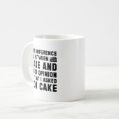 Mug Gâteau Et Votre Opinion (Devant gauche)
