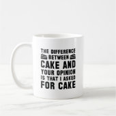 Mug Gâteau Et Votre Opinion (Gauche)