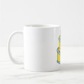 Mug Gâteau jaune 29e anniversaire avec roses roses ros (Gauche)
