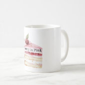 Mug Gâteau joli en rose (Devant droit)