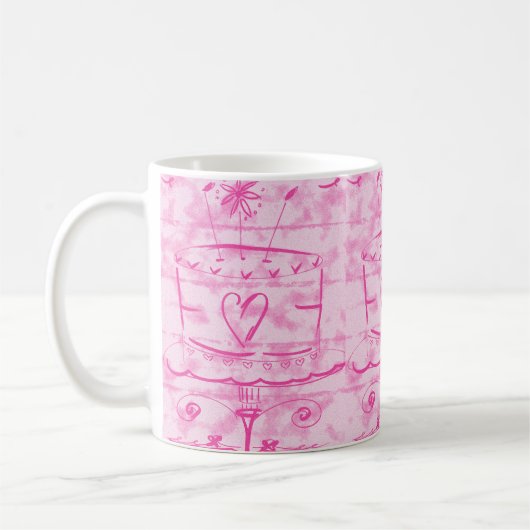 Mug Gâteau rose (Gauche)