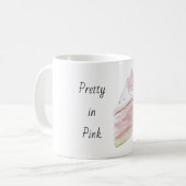 Mug Gâteau Rose Élégant (Devant gauche)