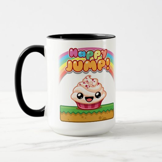 Mug Gâteau rouge/blanc - Happy Jump (Gauche)