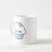 Mug Gâteau spatial bleu mignon (Devant gauche)