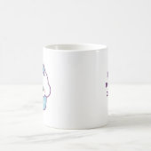 Mug Gâteau spatial bleu mignon (Centre)