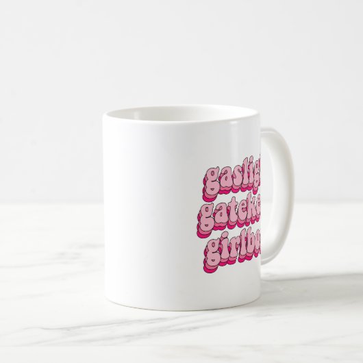 Mug gatekeep petite fille gaslight (Devant droit)