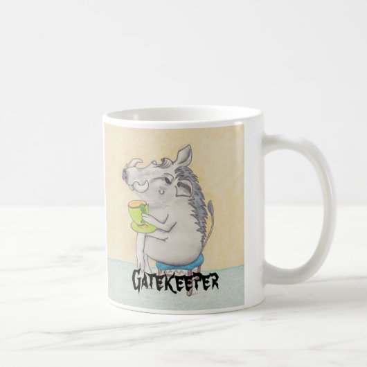 Mug "Gatekeeper", un phacochère de dessin animé (Droite)