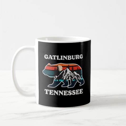 Mug Gatlinburg Tennessee Great Smoky Mountains Ours (Gauche)