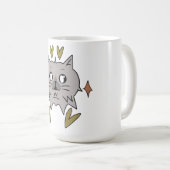 Mug Gato brilhante cinza (Devant droit)