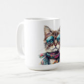 Mug  Gato Cool con Lentes  (Devant gauche)