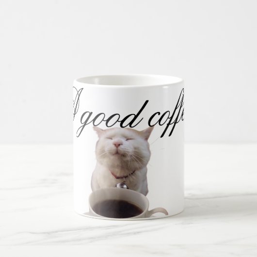 Mug Gato tomando cafe  (Centre)